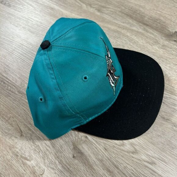 Vintage Florida Marlins Hat Snapback MLB Baseball Green‎ Universal Cap - Picture 9 of 10